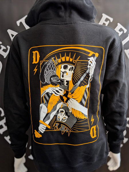 King card pullover hoodie Death Defied