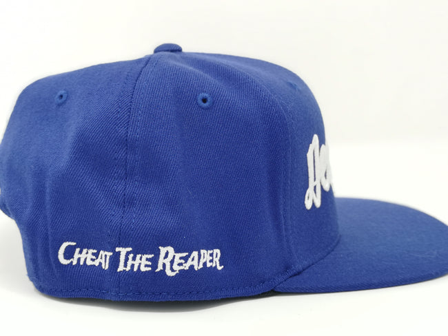 White on Blue Snapback