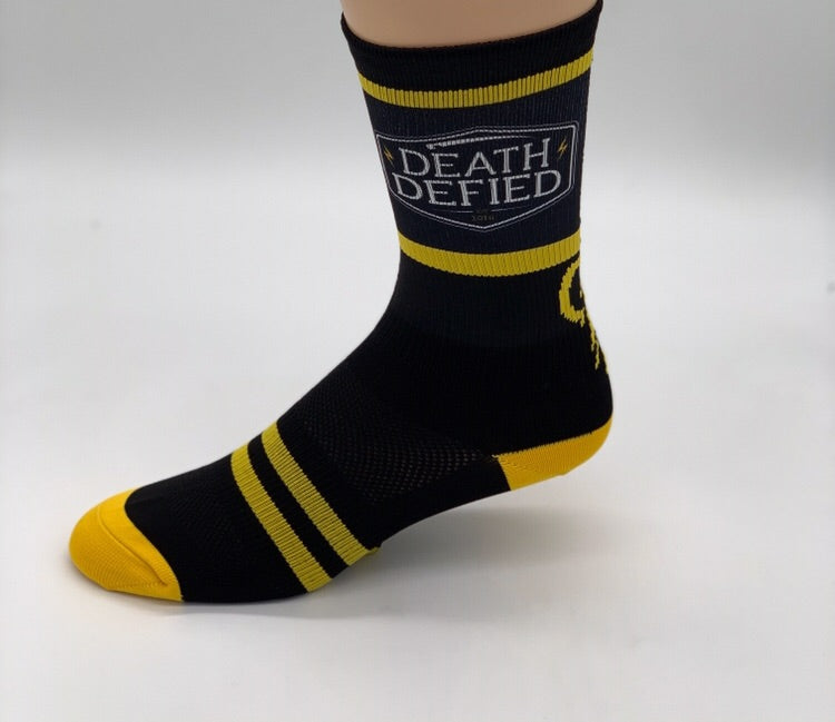 Yellow/Black Crew Socks