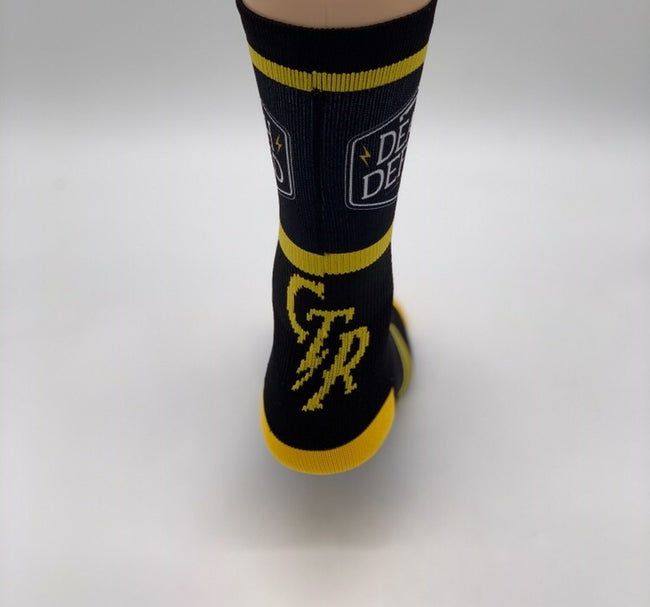 Yellow/Black Crew Socks