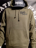 Black on Olive OG pullover hoodie